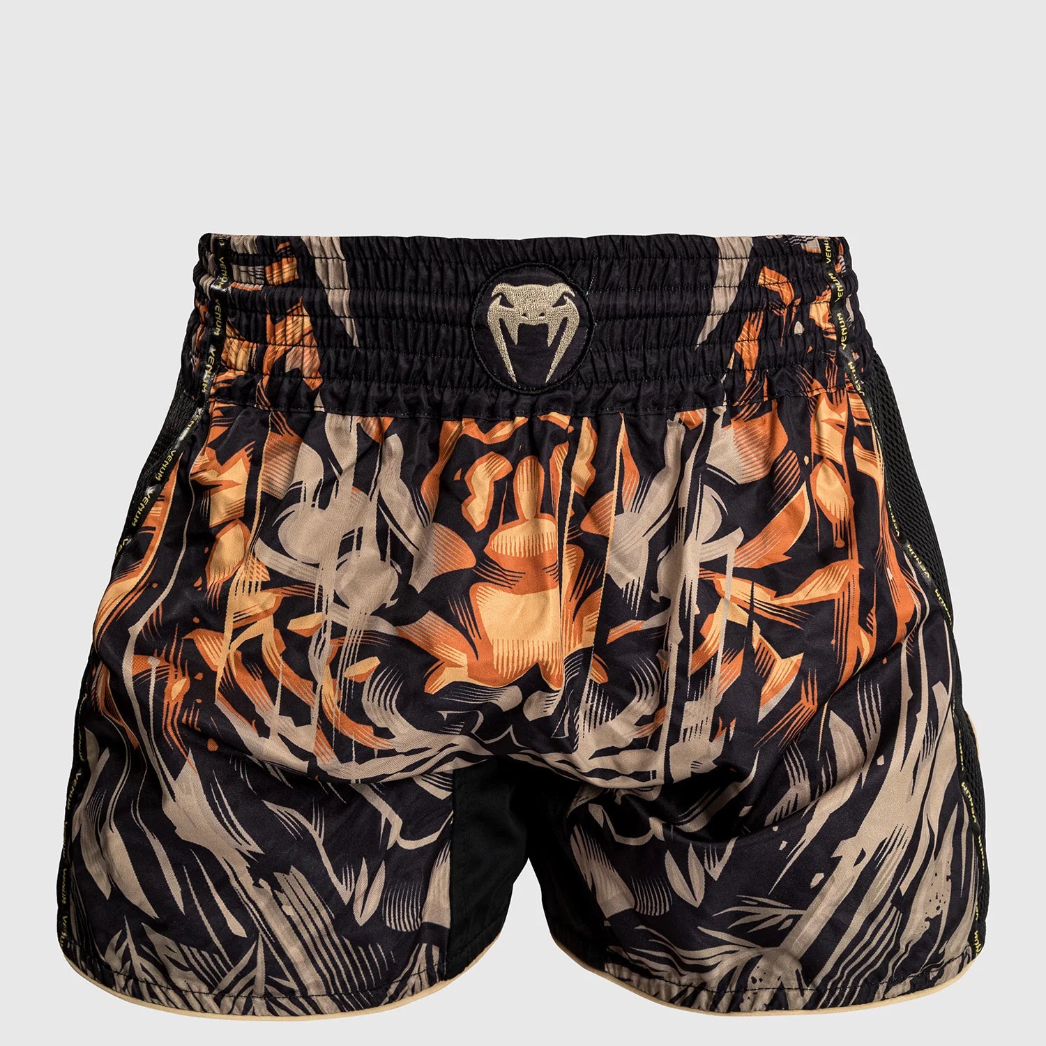 Venum Tiger Black/Neon Orange Hlačke Za Tajski Boks