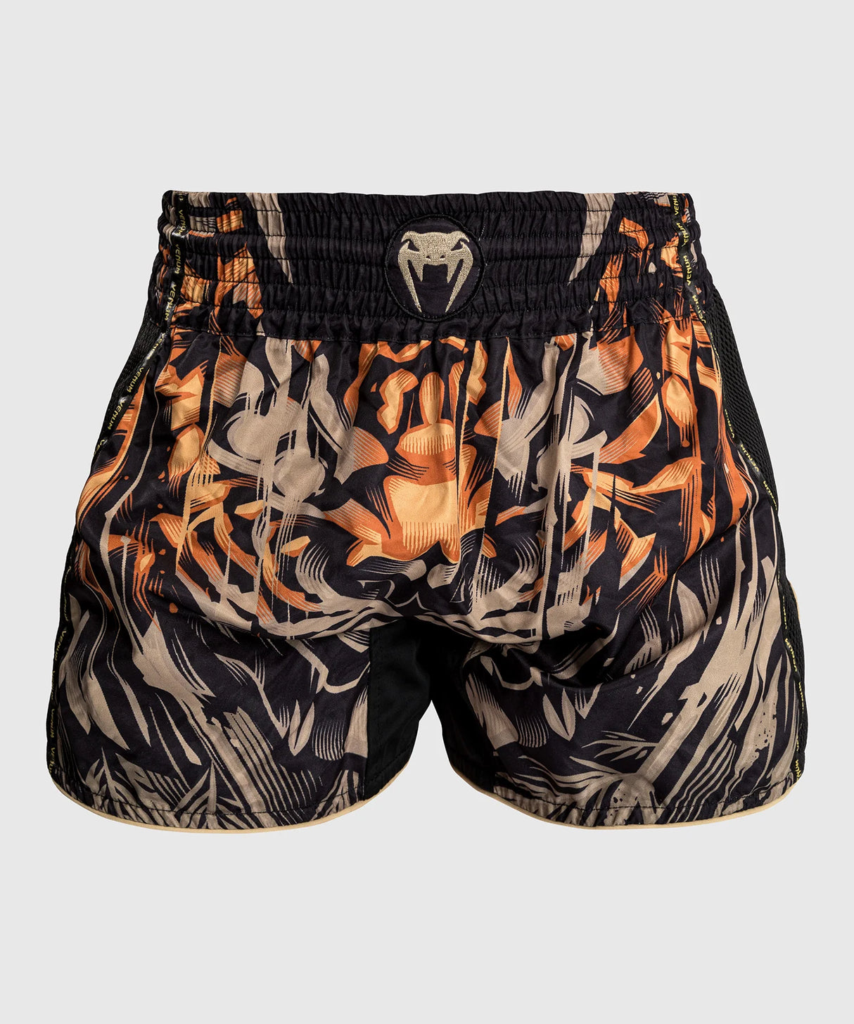 Venum Tiger Black/Neon Orange Hlačke Za Tajski Boks