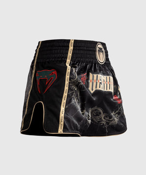 Venum Santa Muerte 5.0 Deep Black/Gold Hlačke Za Tajski Boks