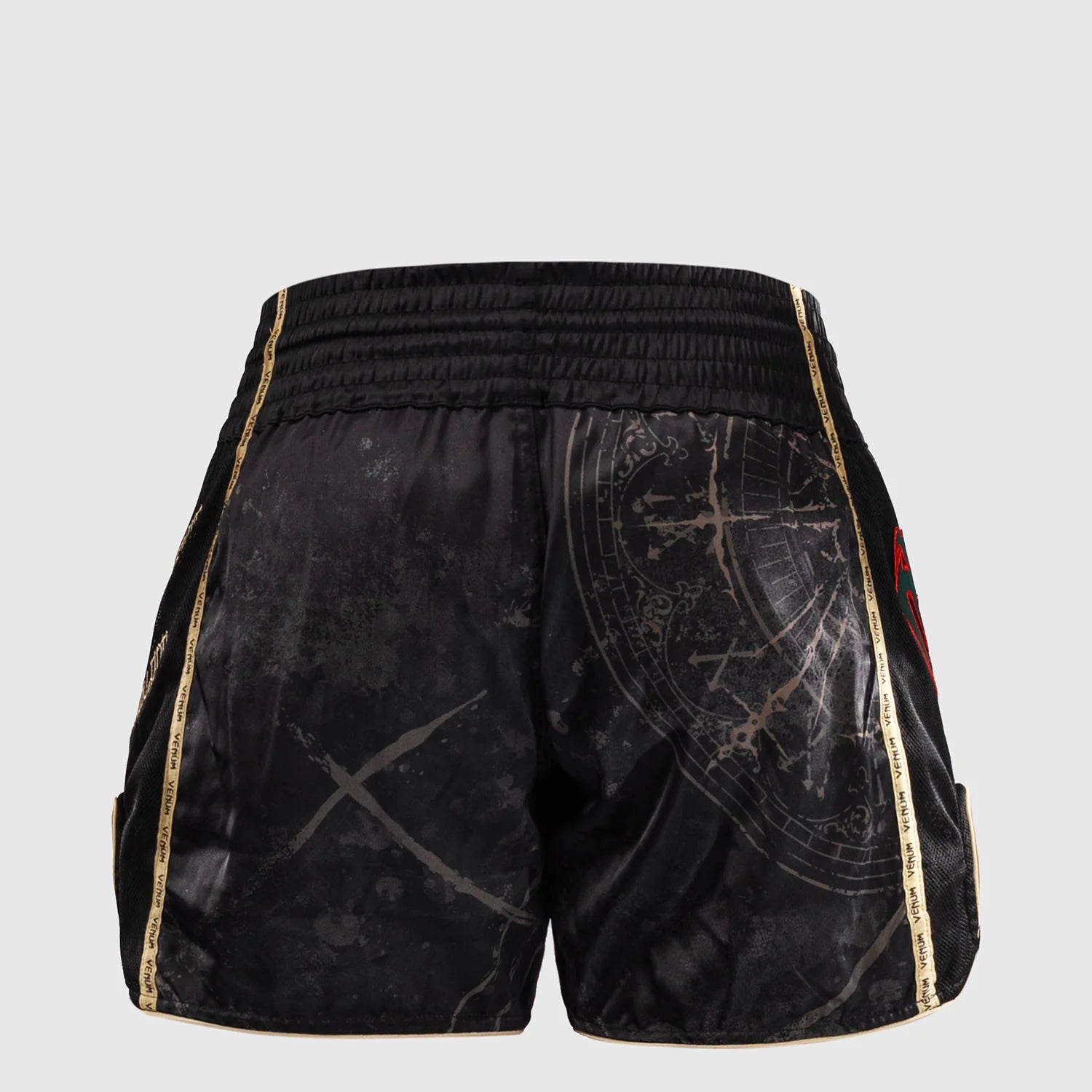 Venum Santa Muerte 5.0 Deep Black/Gold Hlačke Za Tajski Boks