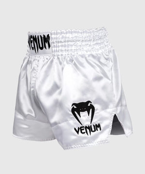 Venum Muay Thai Classic White/Black Thai Boxing Shorts