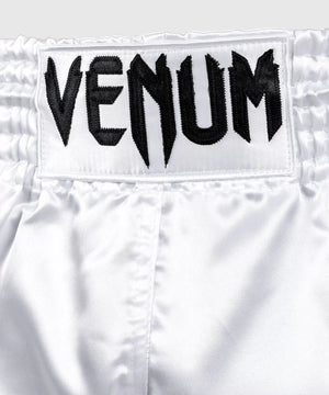 Venum Muay Thai Classic White/Black Thai Boxing Shorts