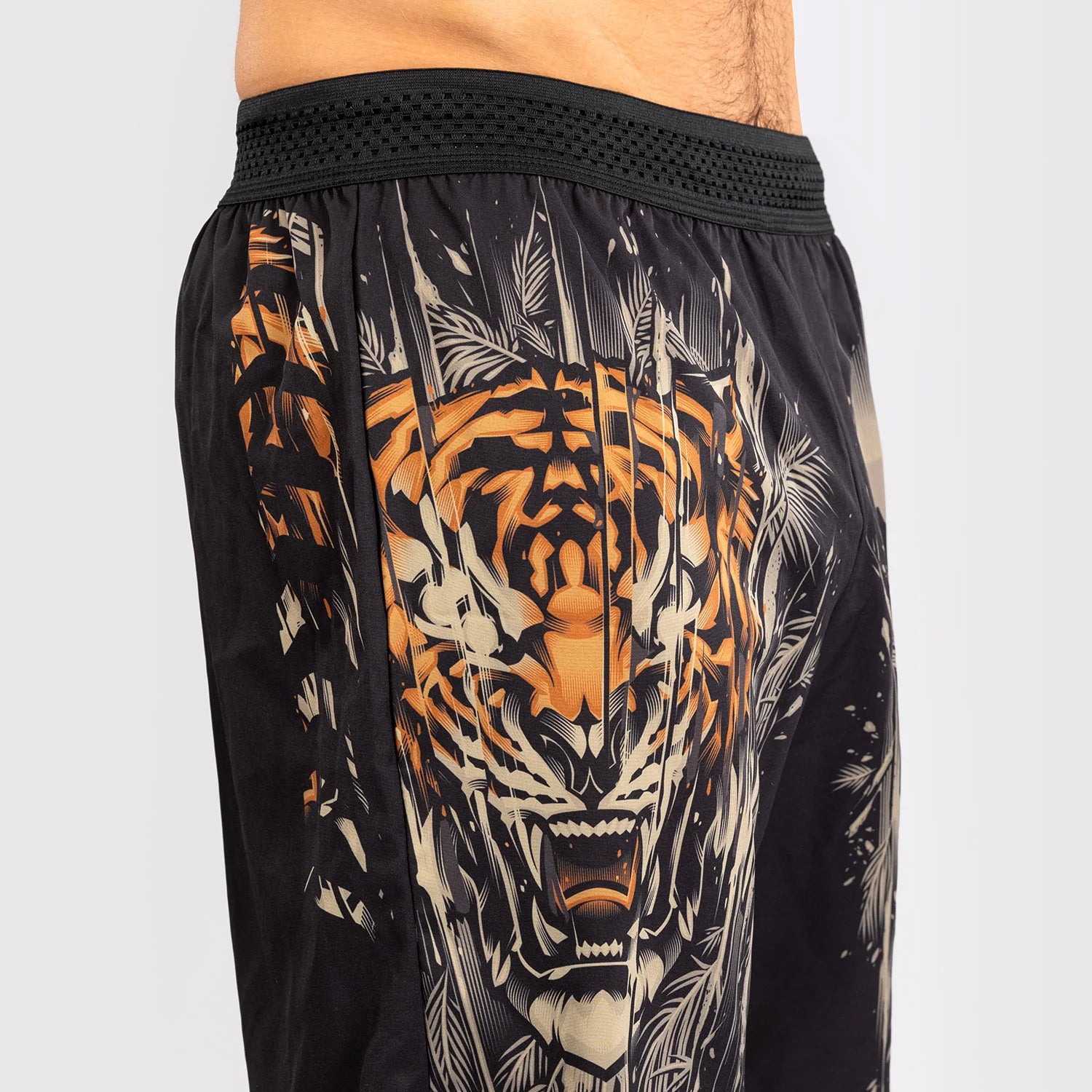 Venum Tiger Black/Neon Orange Hlačke Za Trening