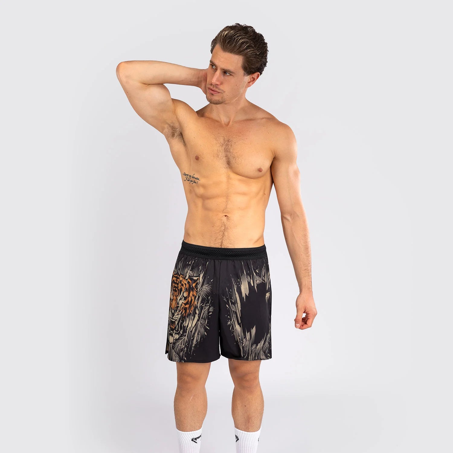 Venum Tiger Black/Neon Orange Hlačke Za Trening