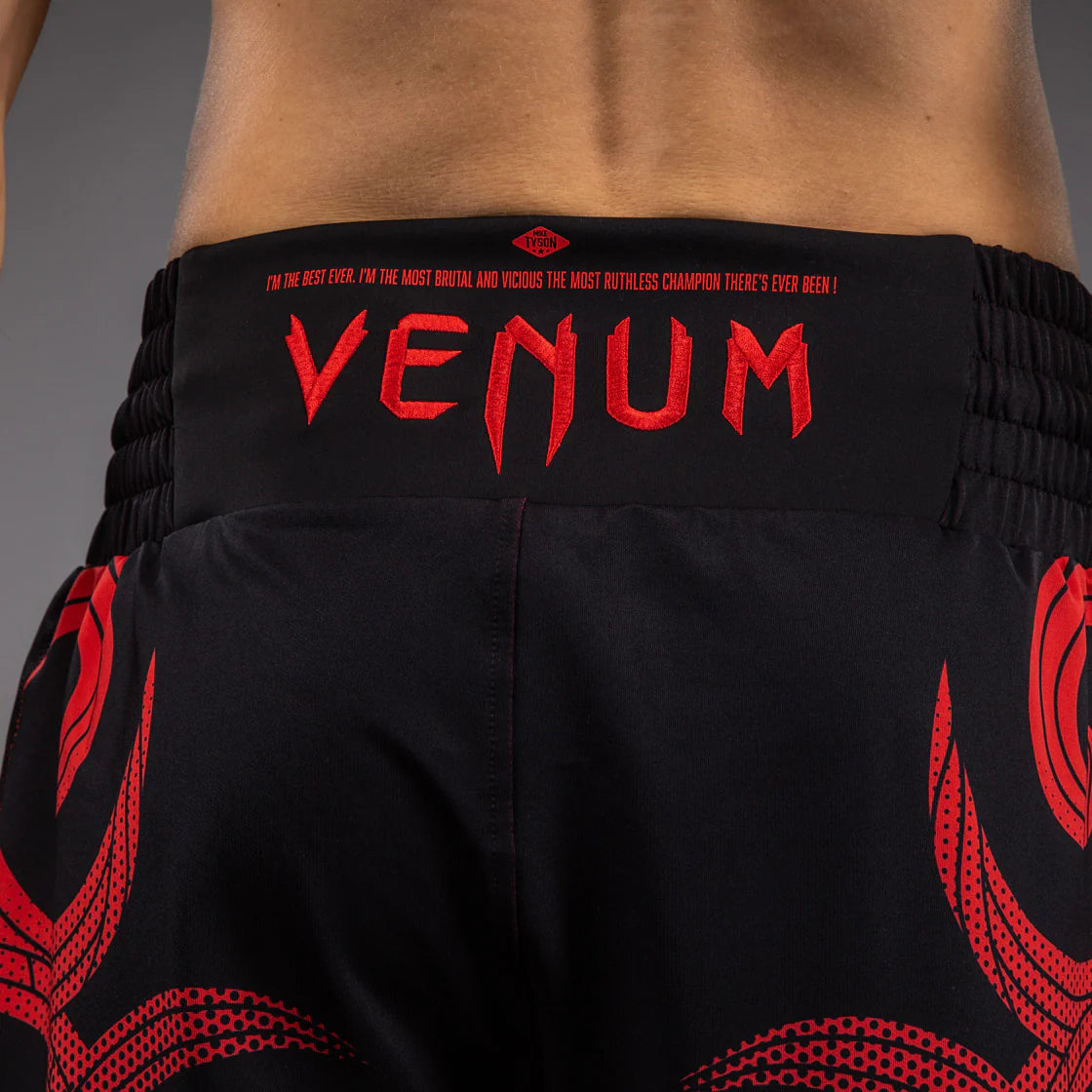 Venum x Mike Tyson Tiger Deep Black/Intense Red Hlačke Za Boks