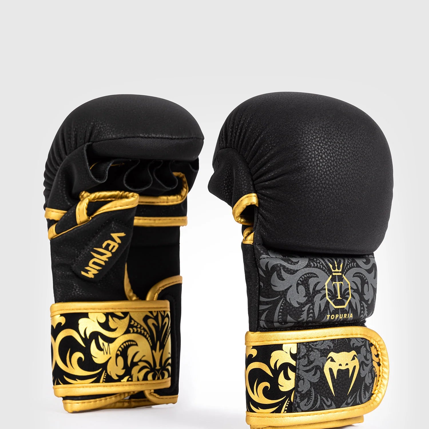 Venum x Ilia Topuria Black/Gold Rokavice MMA Za Sparing