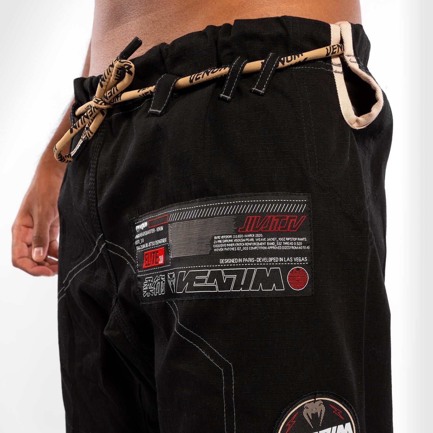 Venum Elite 3.0 Black BJJ kimono