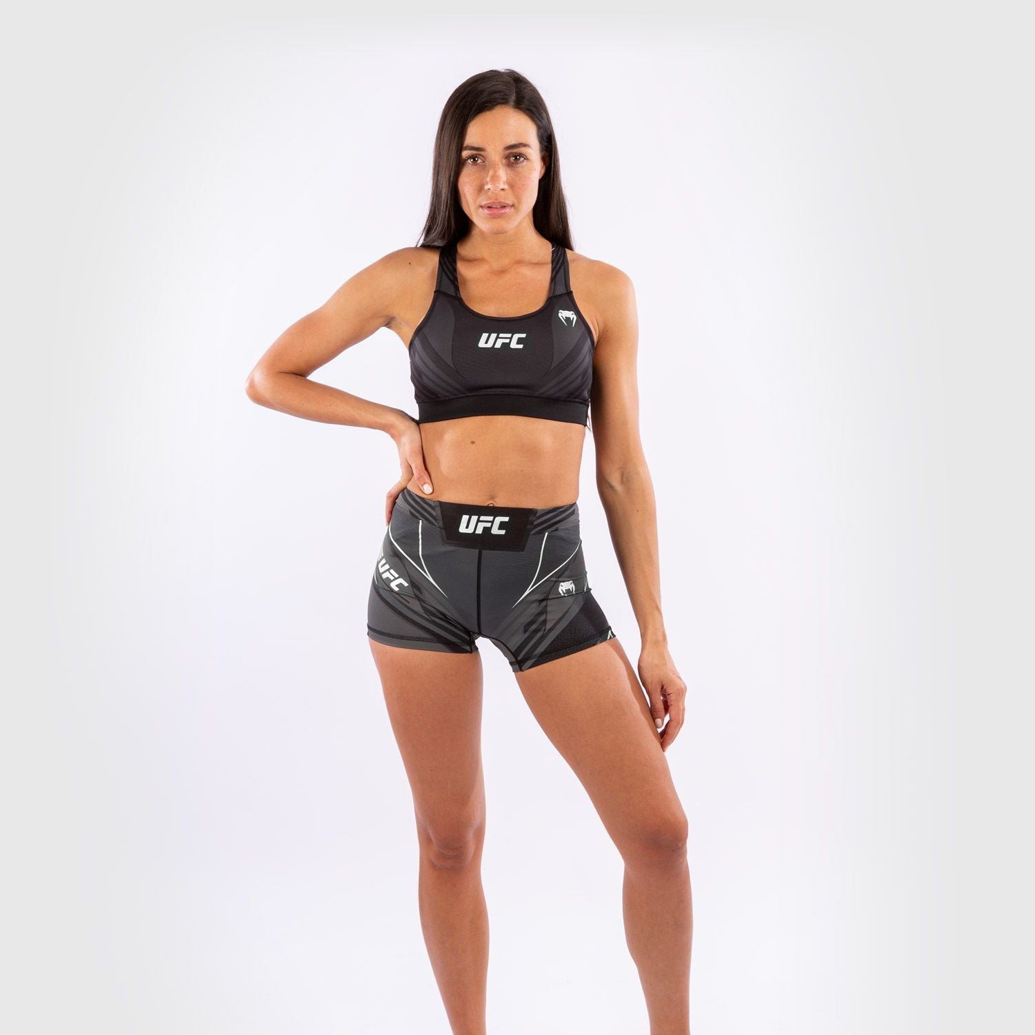 UFC Venum Authentic Fight Night Black ženske kratke pajkice