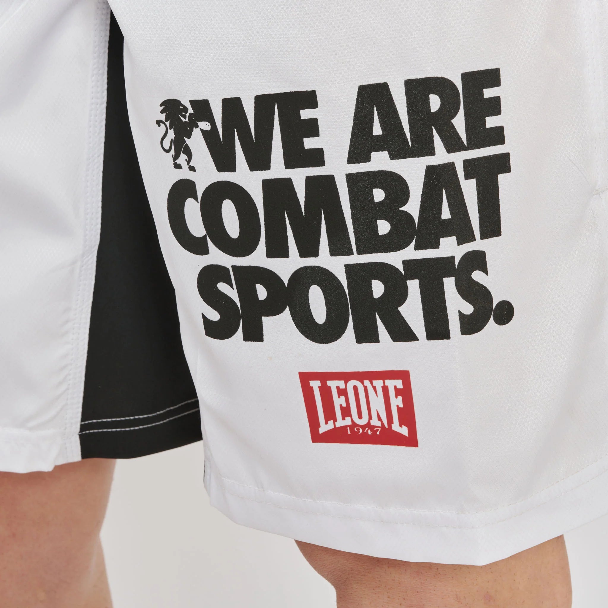 Leone 1947 AB952 Logo Wacs White hlačke za MMA
