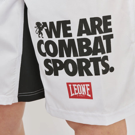 Leone 1947 AB952 Logo Wacs White MMA Shorts