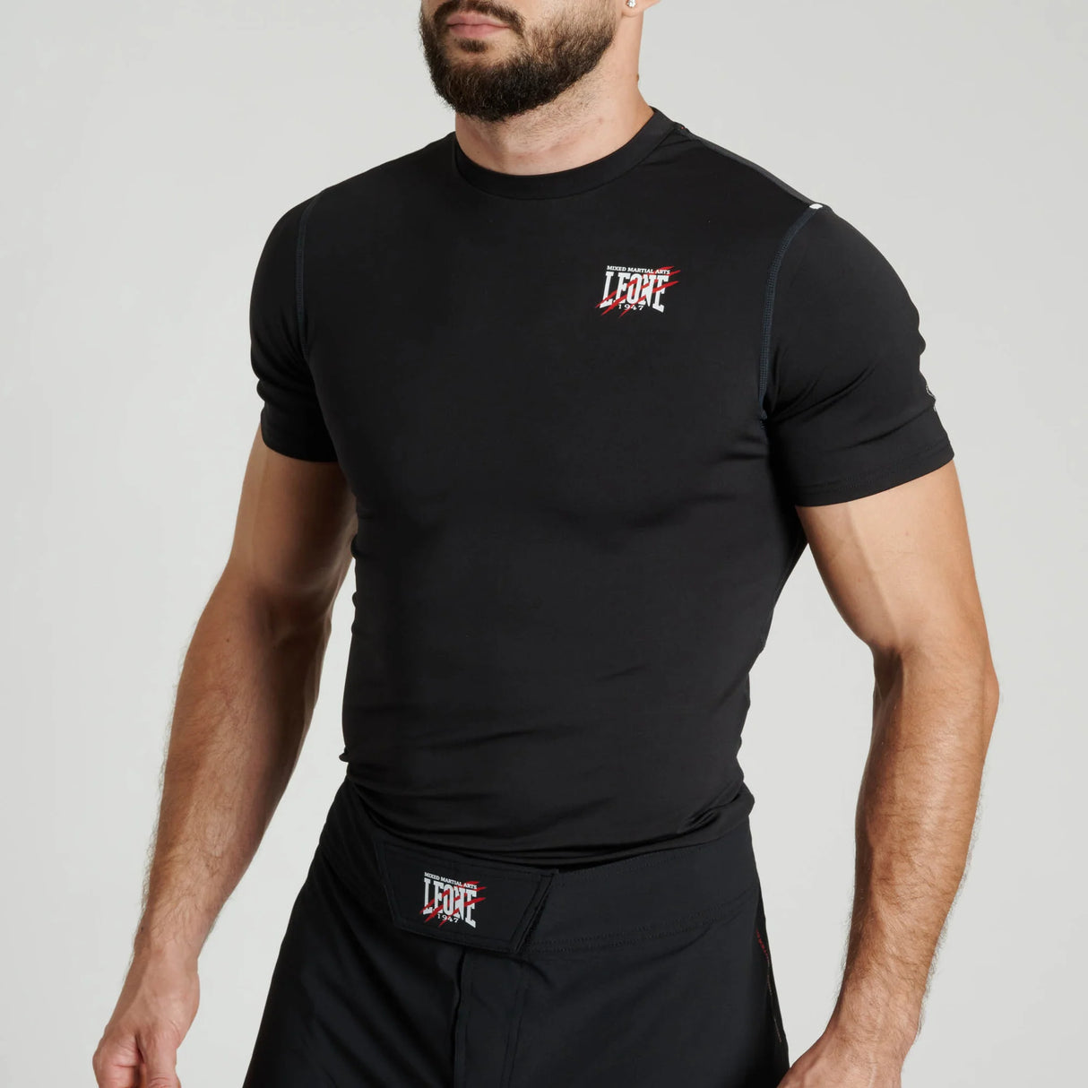 Leone 1947 AB917 Primal Instinct Black Rashguard kratki rokavi