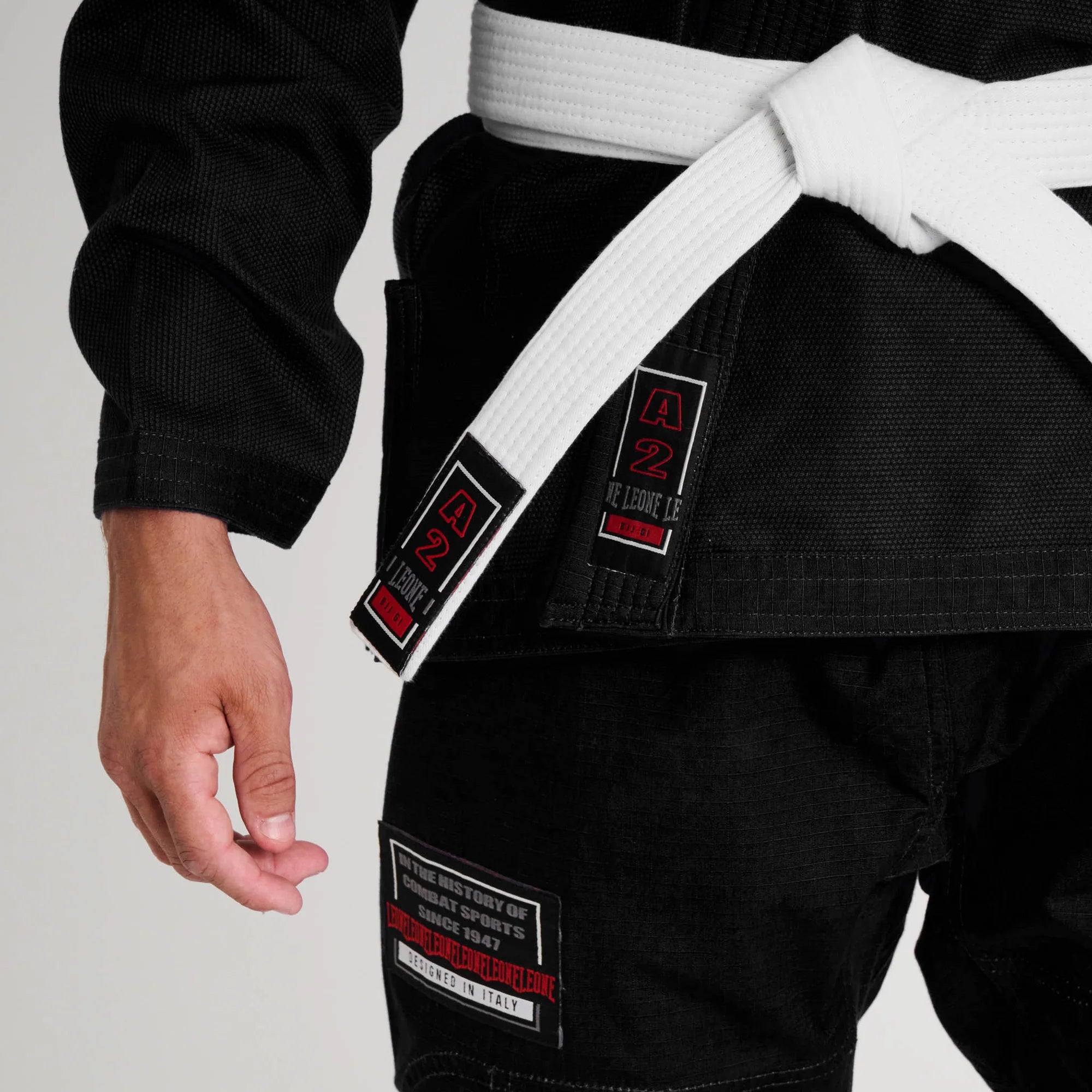 Leone 1947 AB403 Brazilian Jiu-jitsu Black kimono
