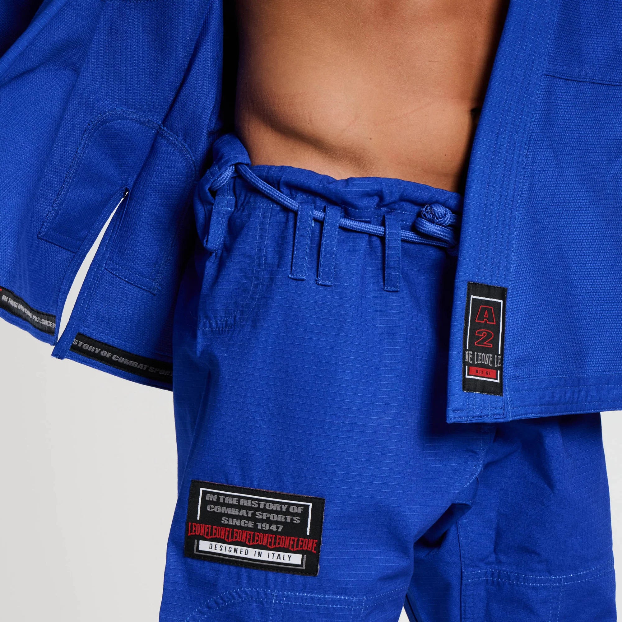 Leone 1947 AB403 Brazilian Jiu-jitsu Blue kimono