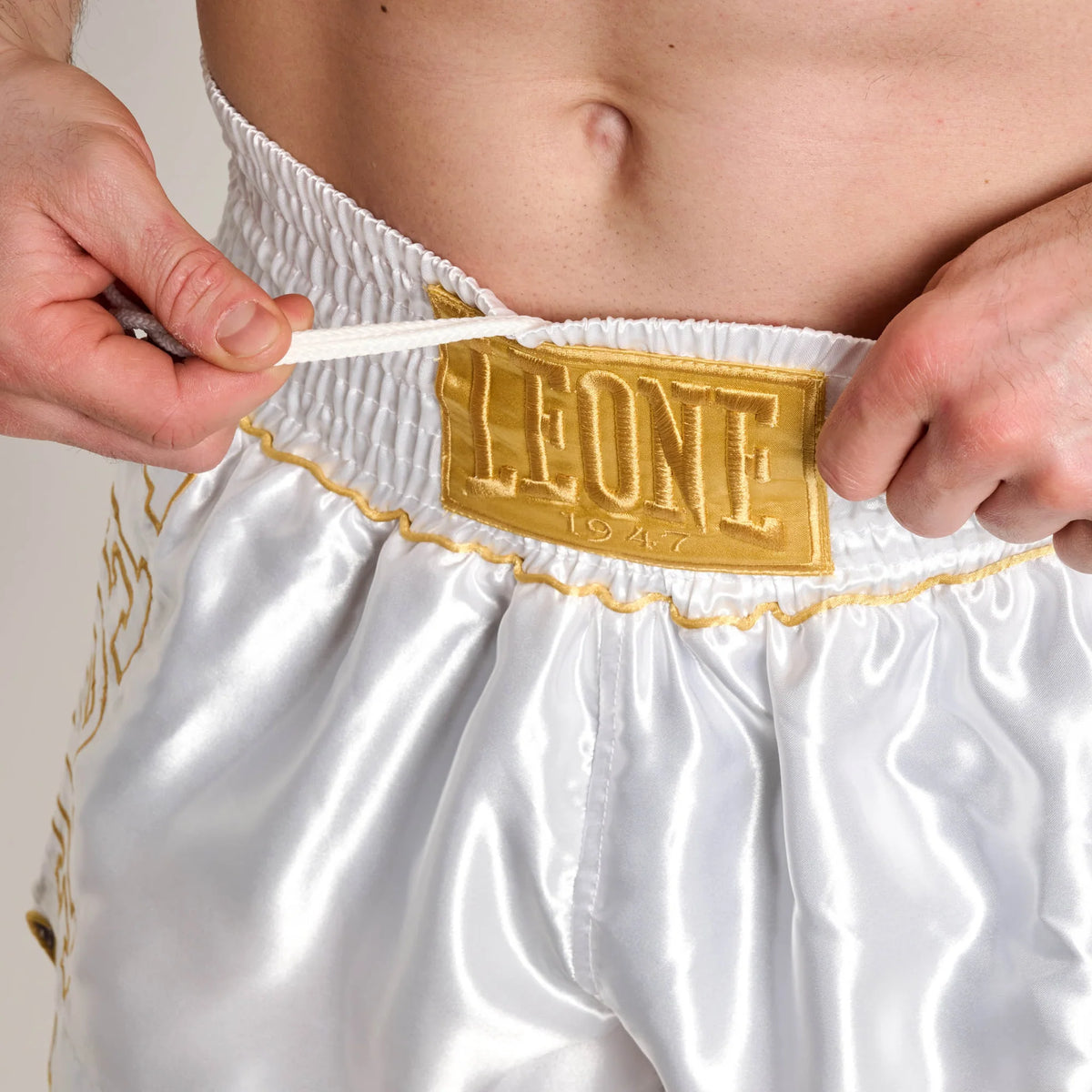 Leone 1947 AB969 DNA Premium White Boxing Shorts