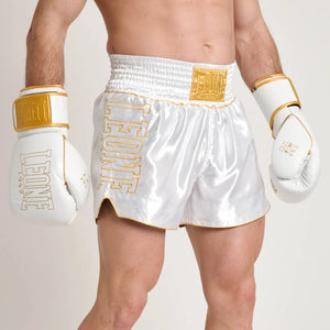 Leone 1947 AB969 DNA Premium White Boxing Shorts