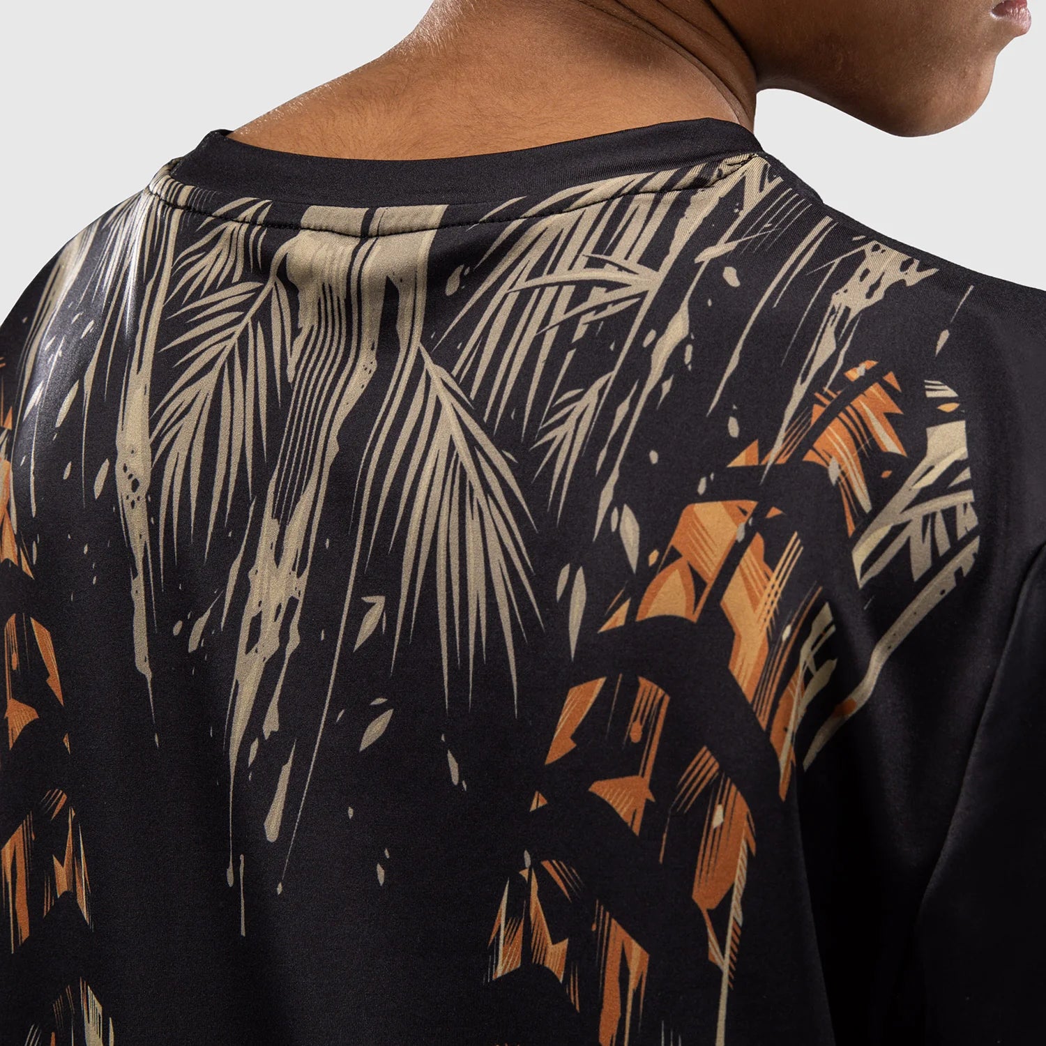 Otroška Venum Tiger Black/Neon Orange Dry Tech  Majica