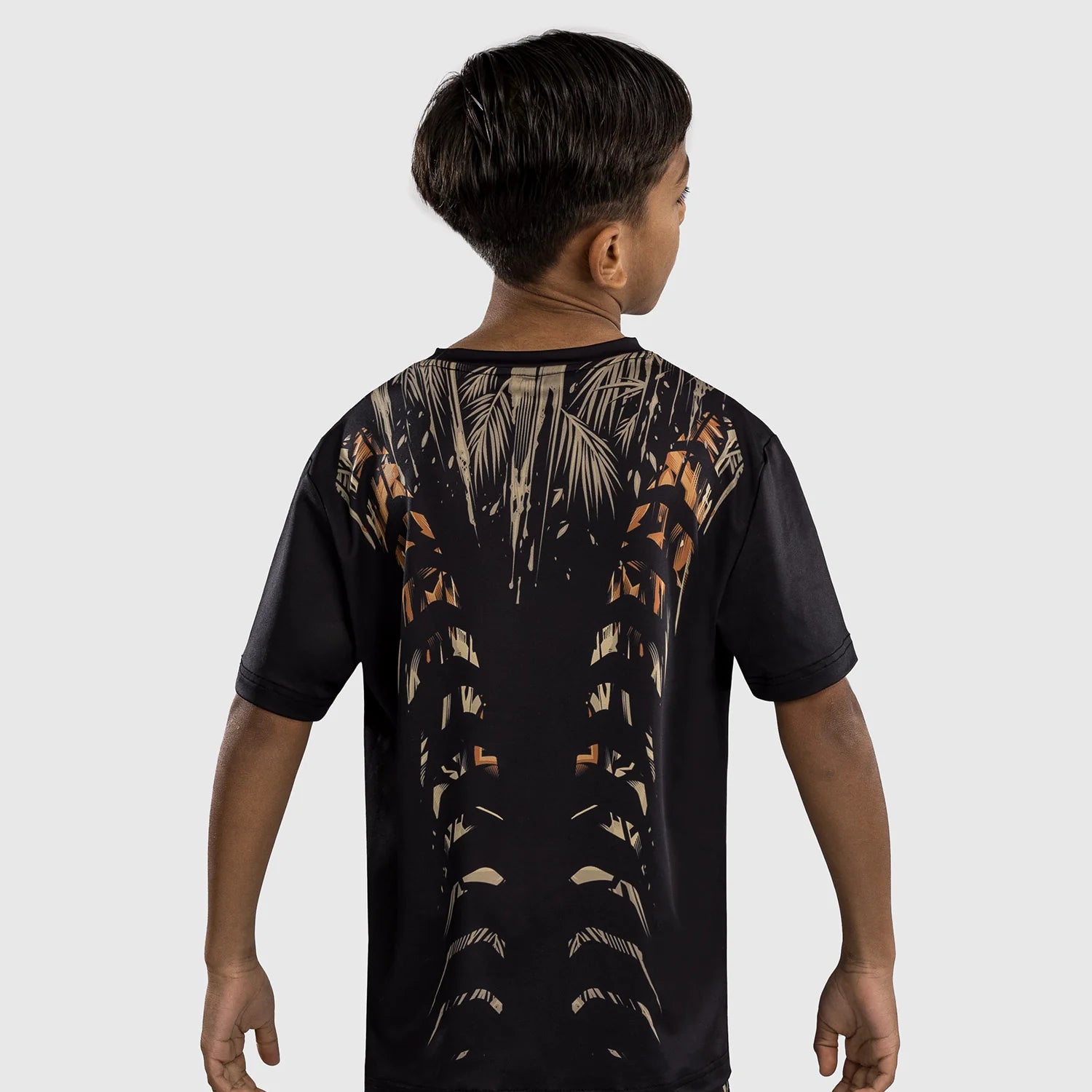 Otroška Venum Tiger Black/Neon Orange Dry Tech  Majica