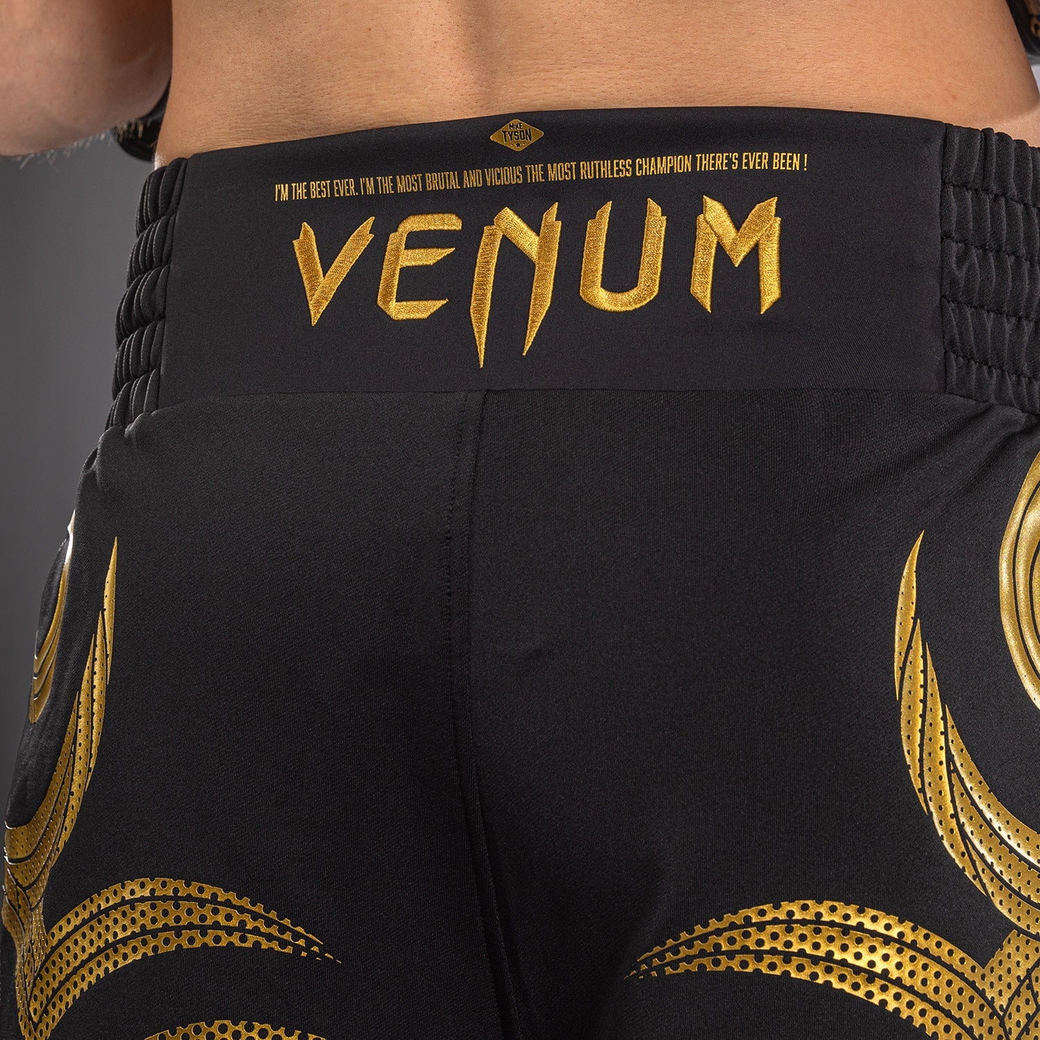 Venum x Mike Tyson Tiger Black/Gold Hlačke Za Boks