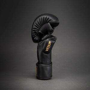 Venum Attack 2.0 Black/Gold Leather sparing rukavice