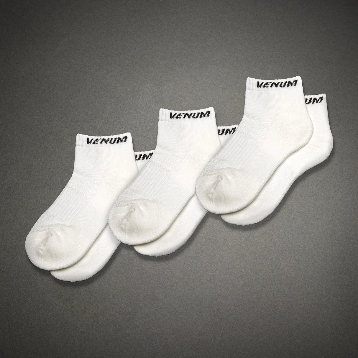 Venum Essential 3 Pack Ankle White/Black nogavice