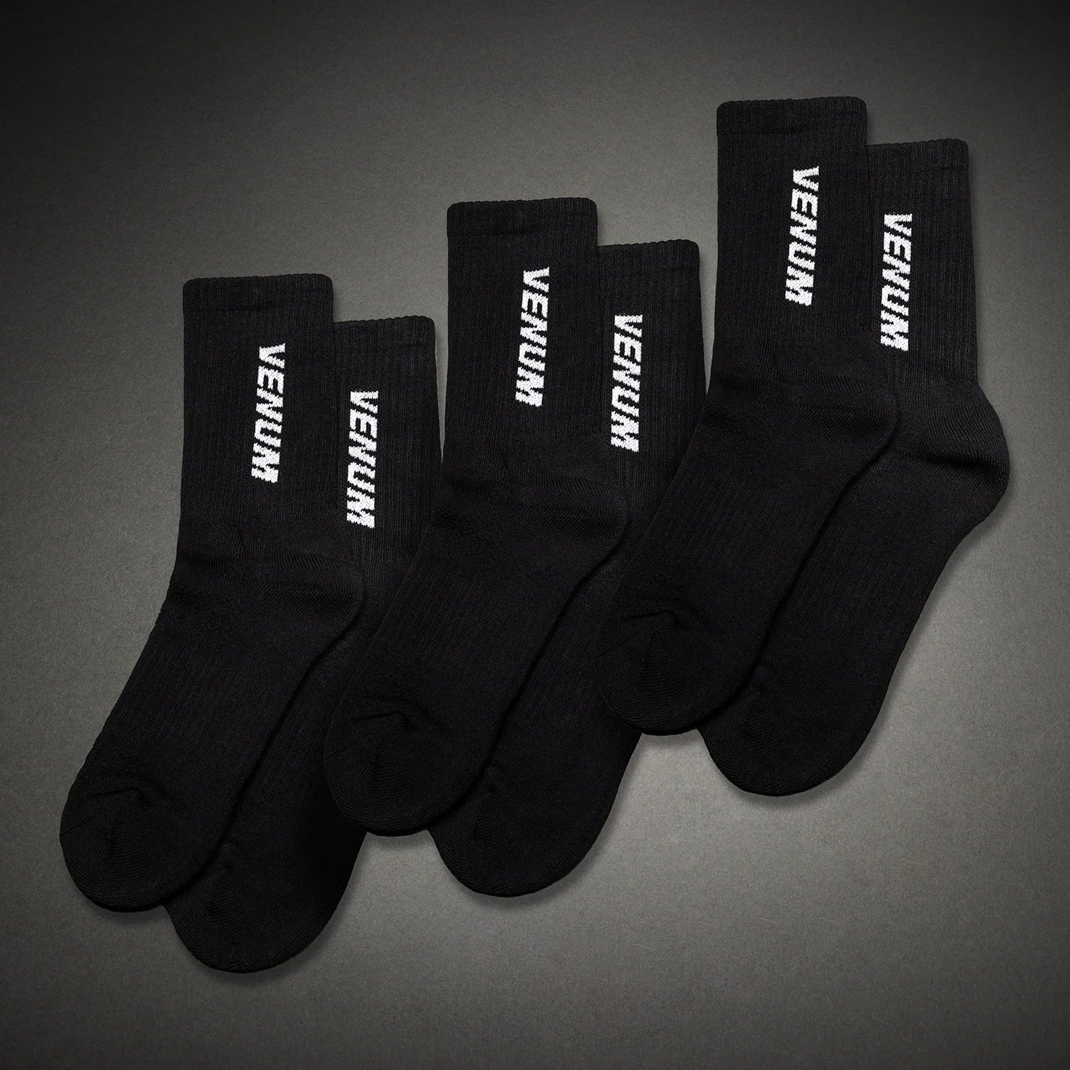 Venum Essential 3 Pack Crew Black/White nogavice