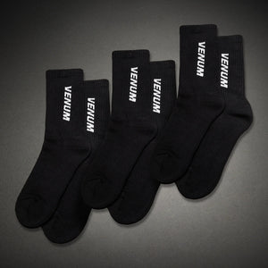 Venum Essential 3 Pack Crew Black/White nogavice