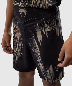 Otroške Venum Tiger Black/Neon Orange Hlačke Za MMA