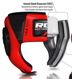 RDX F1 Open Face Red čelada