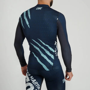 Leone 1947 AB941 Primal Instinct Blue Rashguard Long Sleeves
