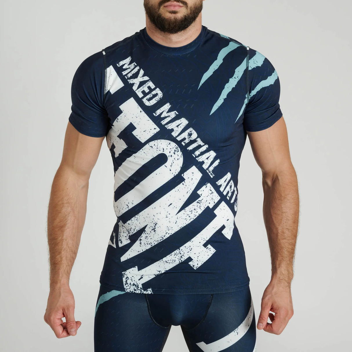 Leone 1947 AB942 Primal Instinct Blue Rashguard kratek rokav