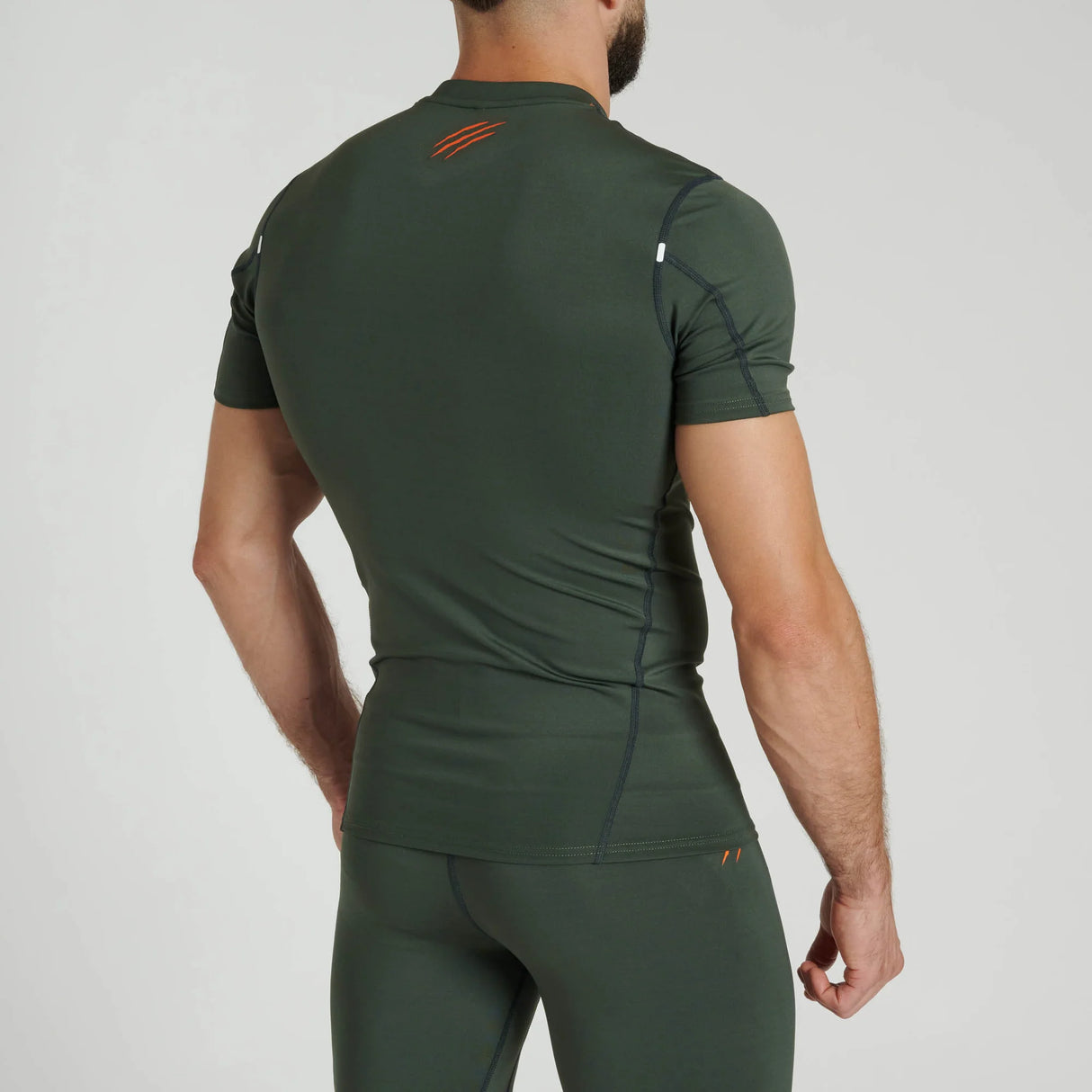 Leone 1947 AB917 Primal Instinct Green Rashguard kratki rokavi