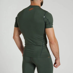 Leone 1947 AB917 Primal Instinct Green Rashguard kratki rokavi