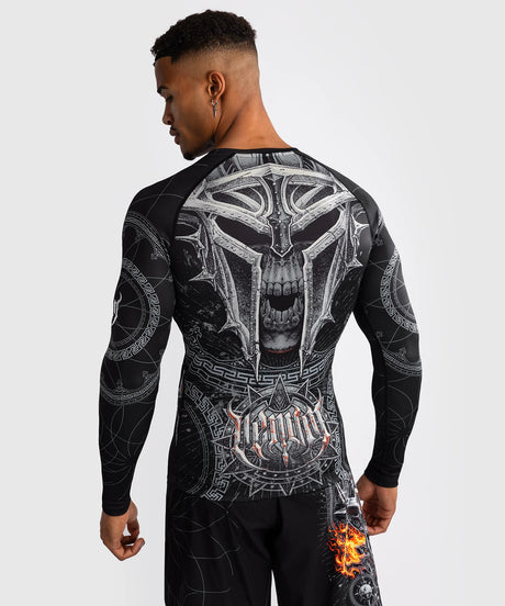 Venum Gladiator 5.0 Black/Silver Rashguard Dolgi Rokavi