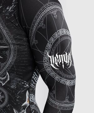 Venum Gladiator 5.0 Black/Silver Rashguard Dolgi Rokavi