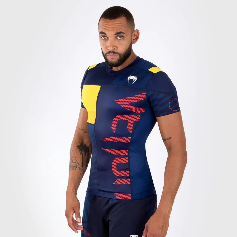 Venum Sport 05 Rashguard Blue/Yellow kratki rokavi