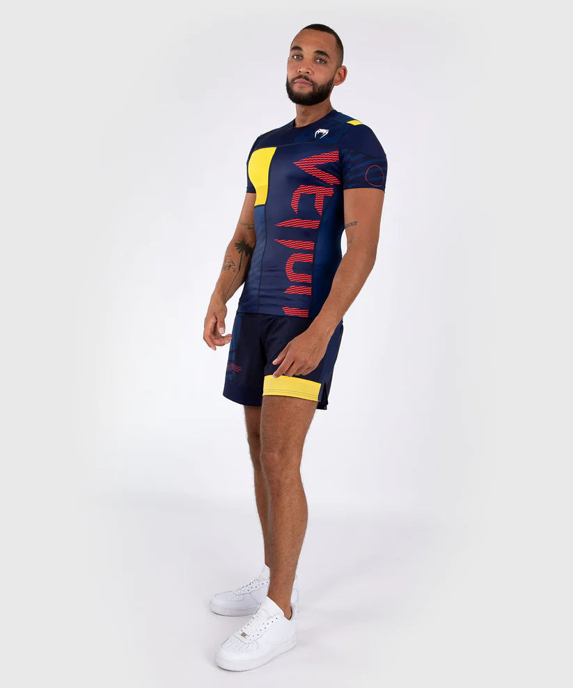 Venum Sport 05 Rashguard Blue/Yellow kratki rokavi