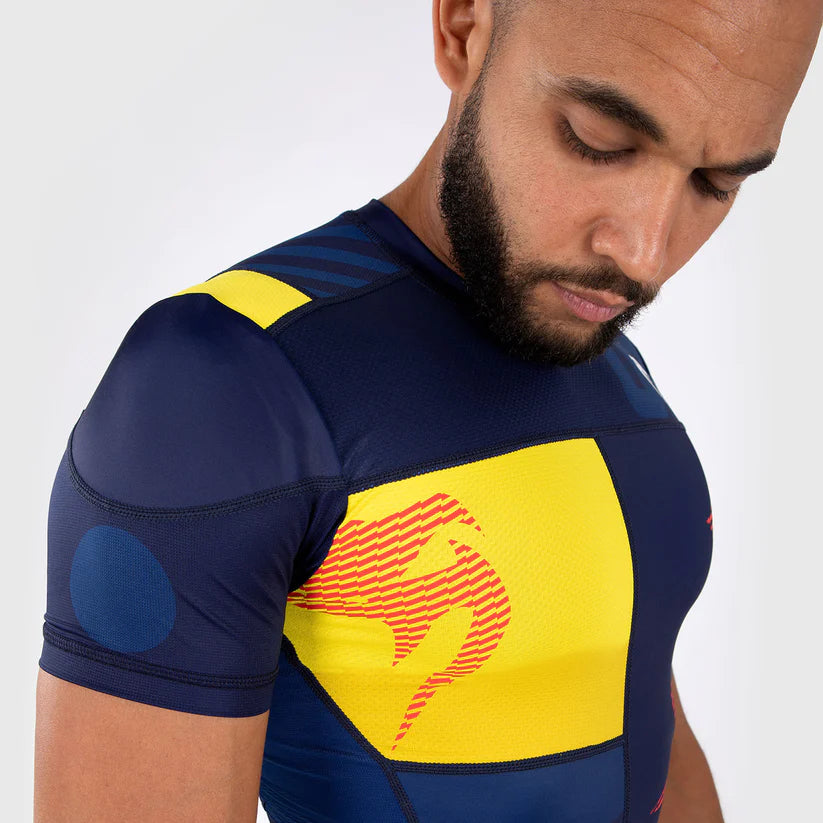 Venum Sport 05 Rashguard Blue/Yellow kratki rokavi