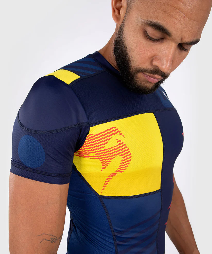 Venum Sport 05 Rashguard Blue/Yellow kratki rokavi