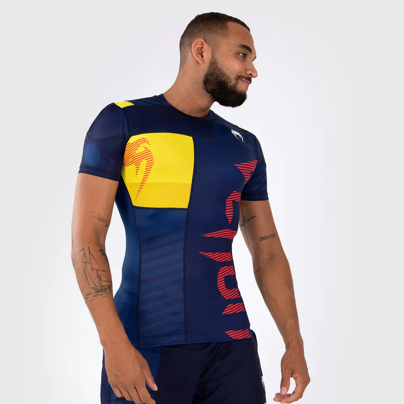 Venum Sport 05 Rashguard Blue/Yellow kratki rokavi