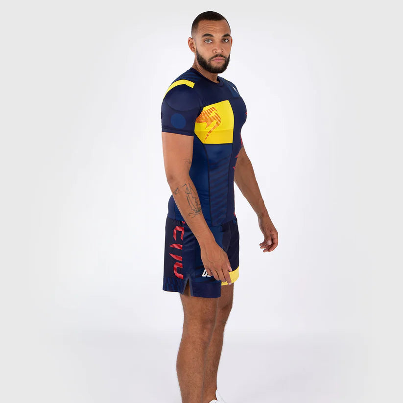 Venum Sport 05 Rashguard Blue/Yellow kratki rokavi