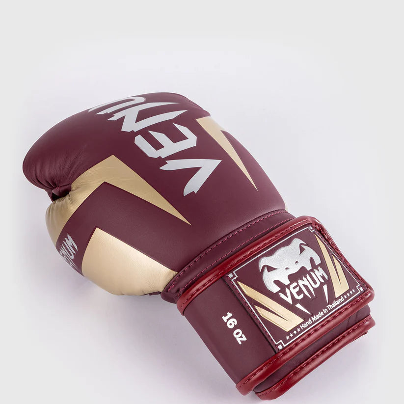 Venum Elite Evo Burgundy/Silver rokavice