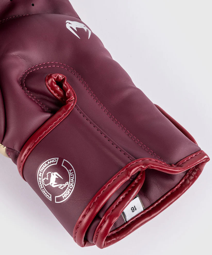 Venum Elite Evo Burgundy/Silver rokavice