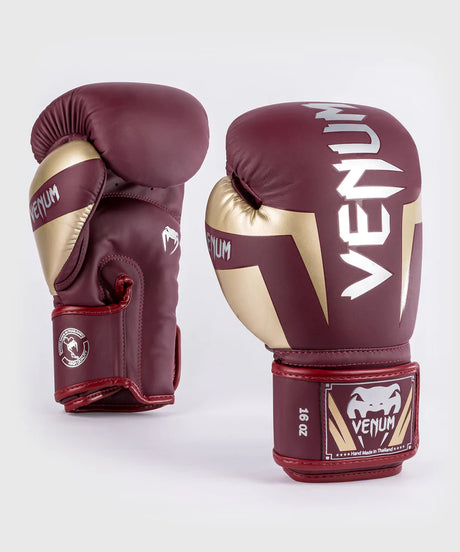 Venum Elite Evo Burgundy/Silver rokavice