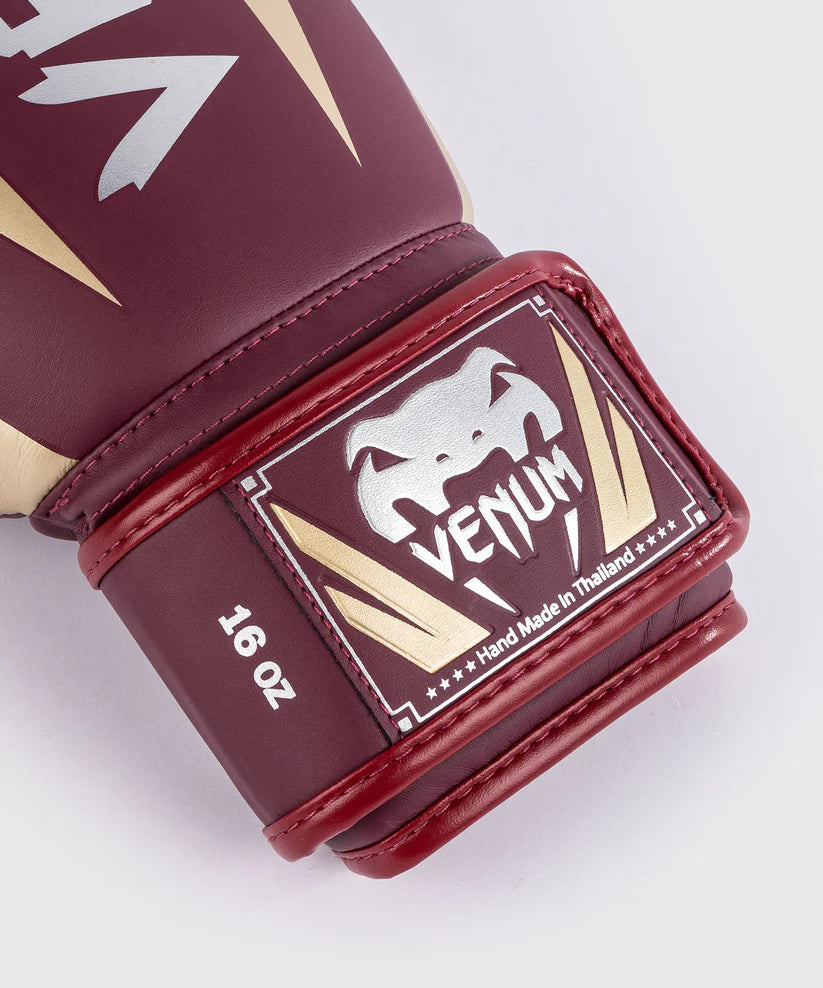 Venum Elite Evo Burgundy/Silver rokavice