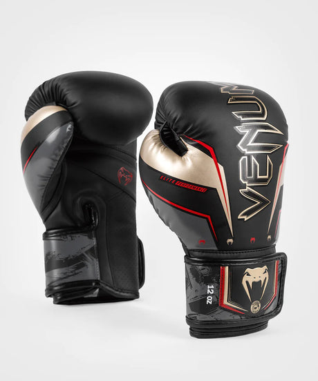 Venum Elite Evo Black/Gold/Red rokavice