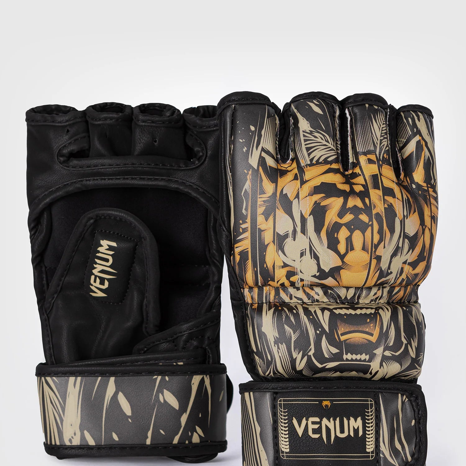 Venum Tiger Black/Neon Orange Rokavice Za Mma
