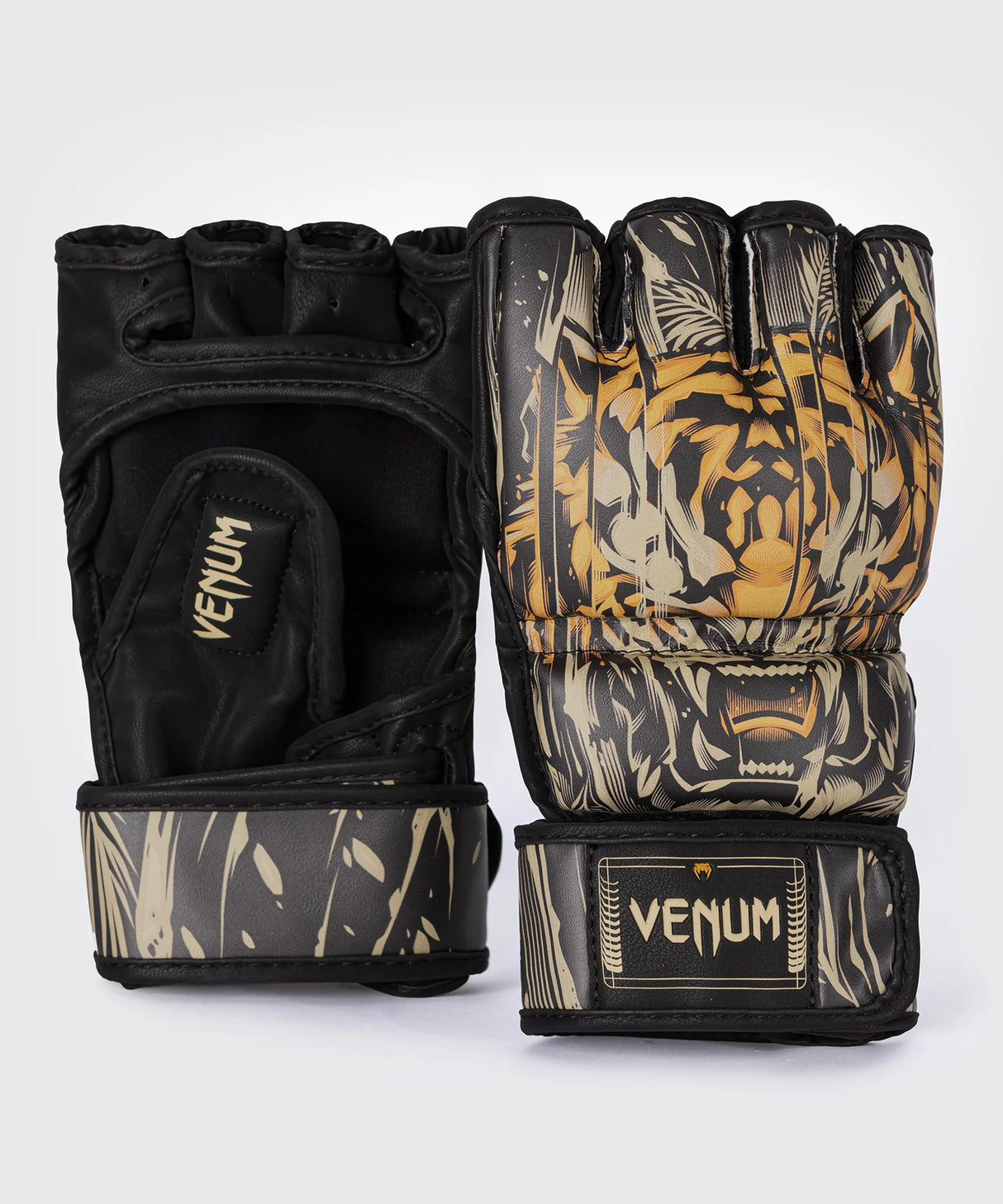 Venum Tiger Black/Neon Orange Rokavice Za Mma