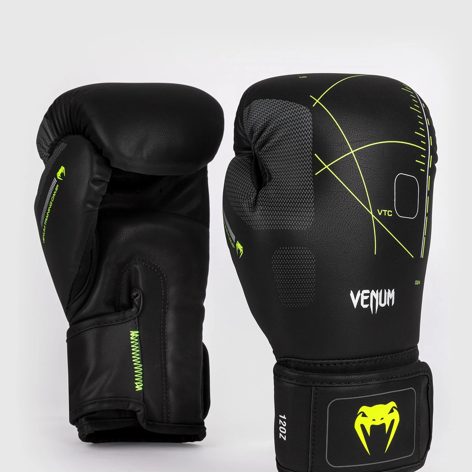 Venum Training Camp 4.0 Black/Neo Green Rokavice