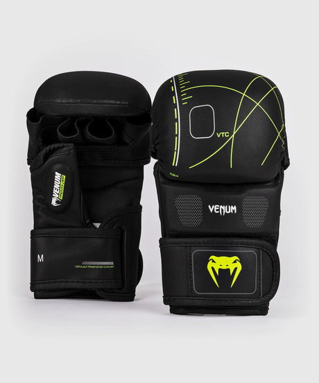 Venum Training Camp 4.0 Black/Neo Green Rokavice MMA Za Sparing