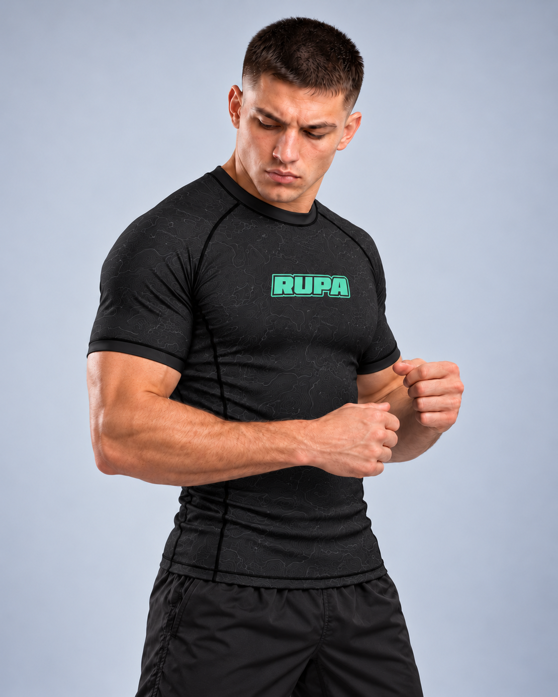 RUPA I UNDRG I BLACK I RASHGUARD